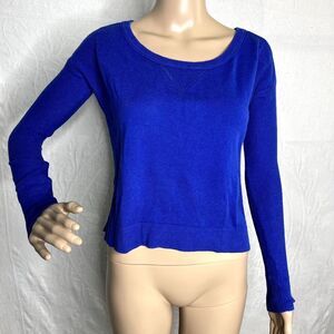 American Eagle Blue Scoop Neck Sweater